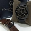 Alexandre Christie AC 3041 Full Black MALIPBA Automatic Special Edition Free Strap